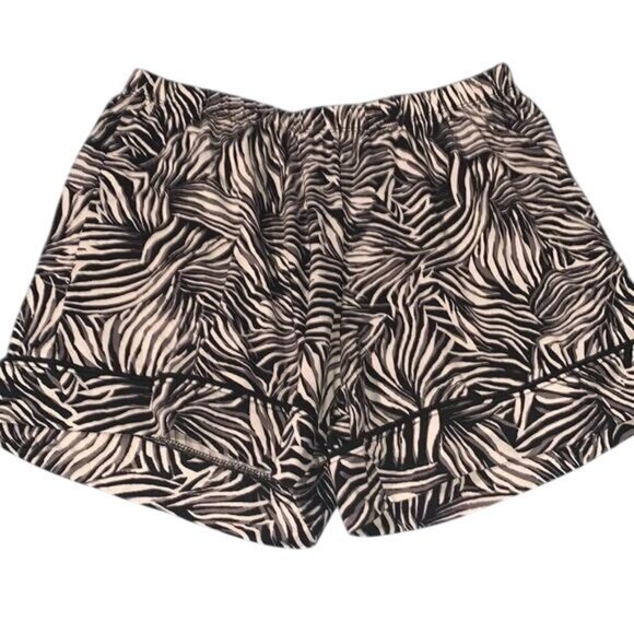 Studio Badger Mischka Zebra Print Pajama Set Women S 100% Cotton - Picture 7 of 11